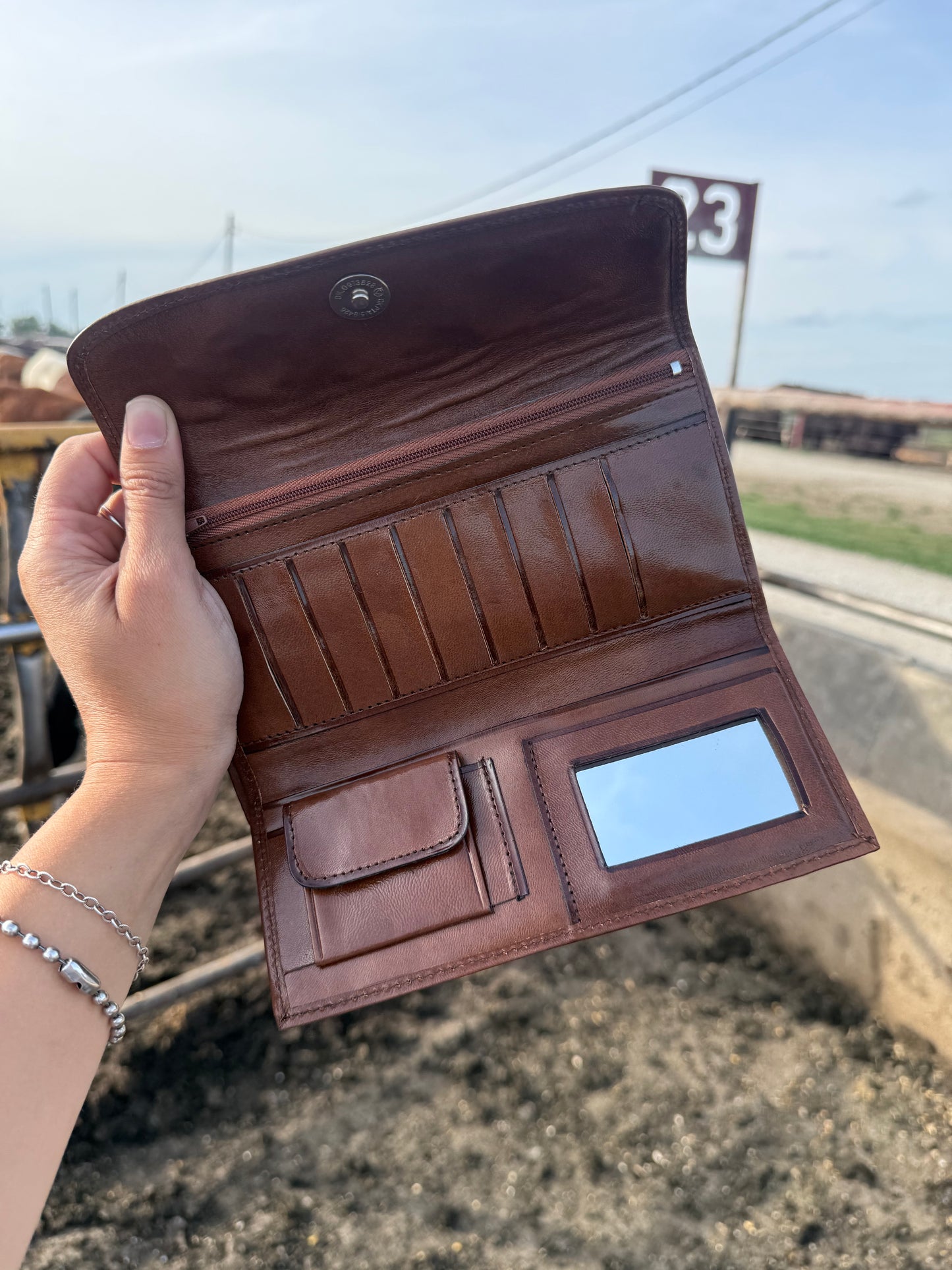 The Rose Wallet — brown