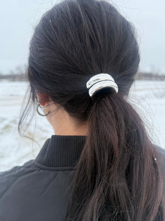 Mini Double Arch Metal Ponytail Hair Tie