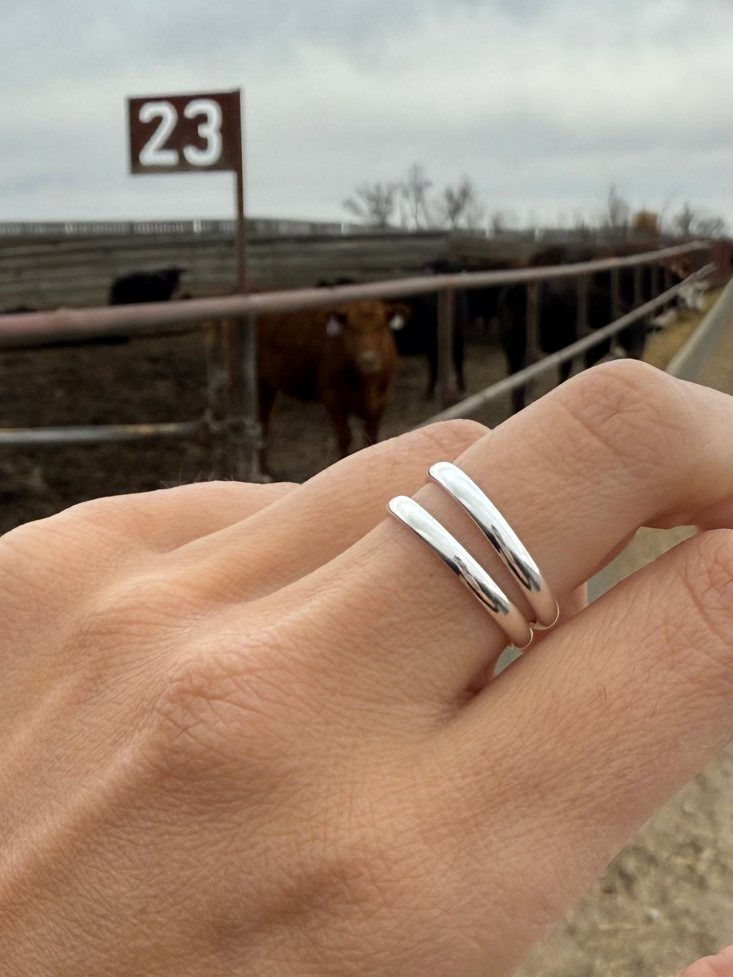 Plain Jane Silver Stacker