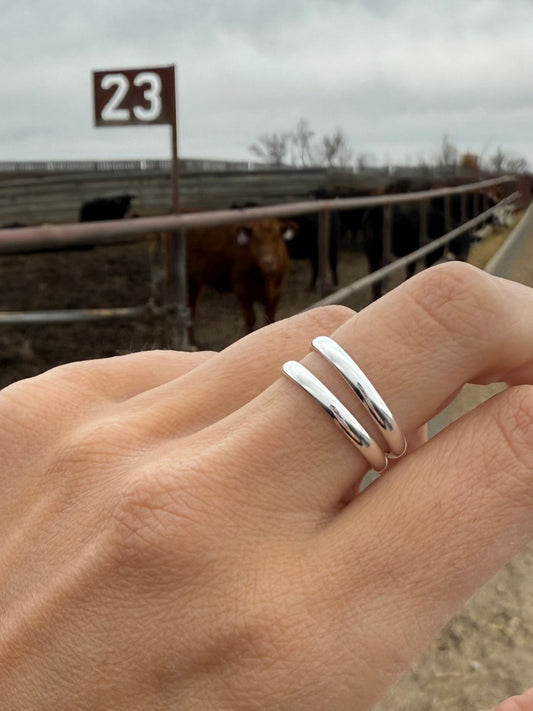 Plain Jane Silver Stacker